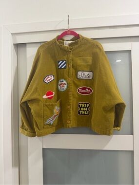 State the Label Patchwork Captains Coat